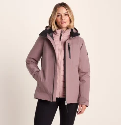 Beverley Womens 3-in-1 Waterproof Jacket - Mauve