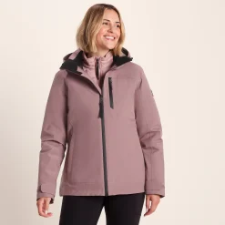 Beverley Womens 3-in-1 Waterproof Jacket - Mauve