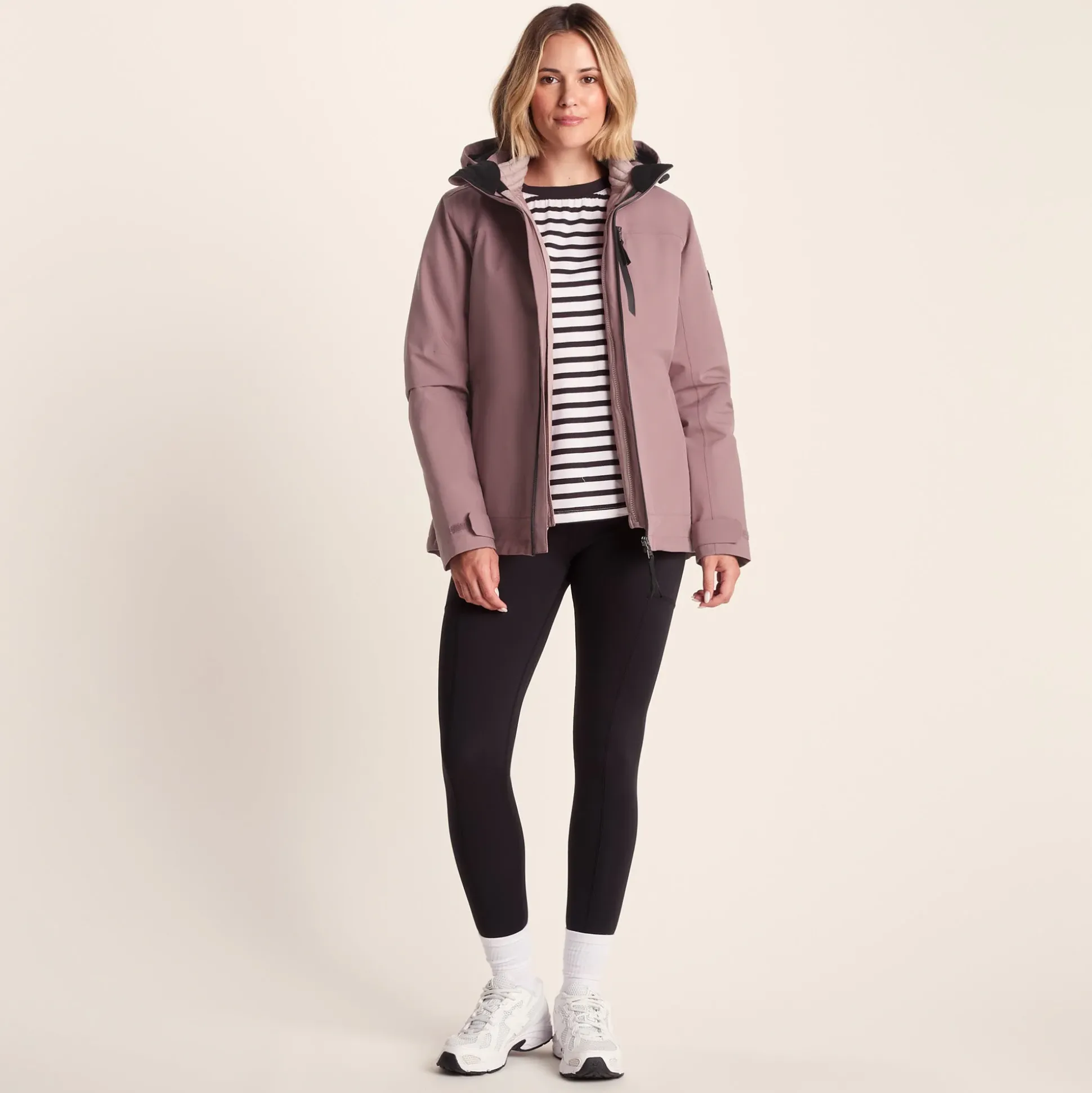 Beverley Womens 3-in-1 Waterproof Jacket - Mauve