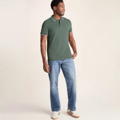 Binsoe Mens 100% Cotton Supersoft Polo Shirt - Light Forest