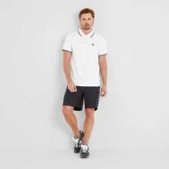 Biston Mens 100% Cotton Pique Polo Shirt - Optic White