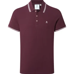 Biston Mens 100% Cotton Pique Polo Shirt - Deep Port