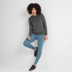 Blakely Womens Long Sleeve Performance Top - Dark Grey Marl
