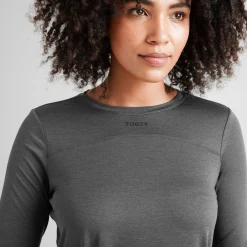Blakely Womens Long Sleeve Performance Top - Dark Grey Marl