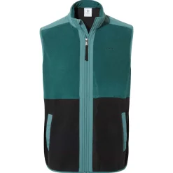 Boltby Mens Relaxed Fit Microfleece Gilet - Hydro Blue/Black