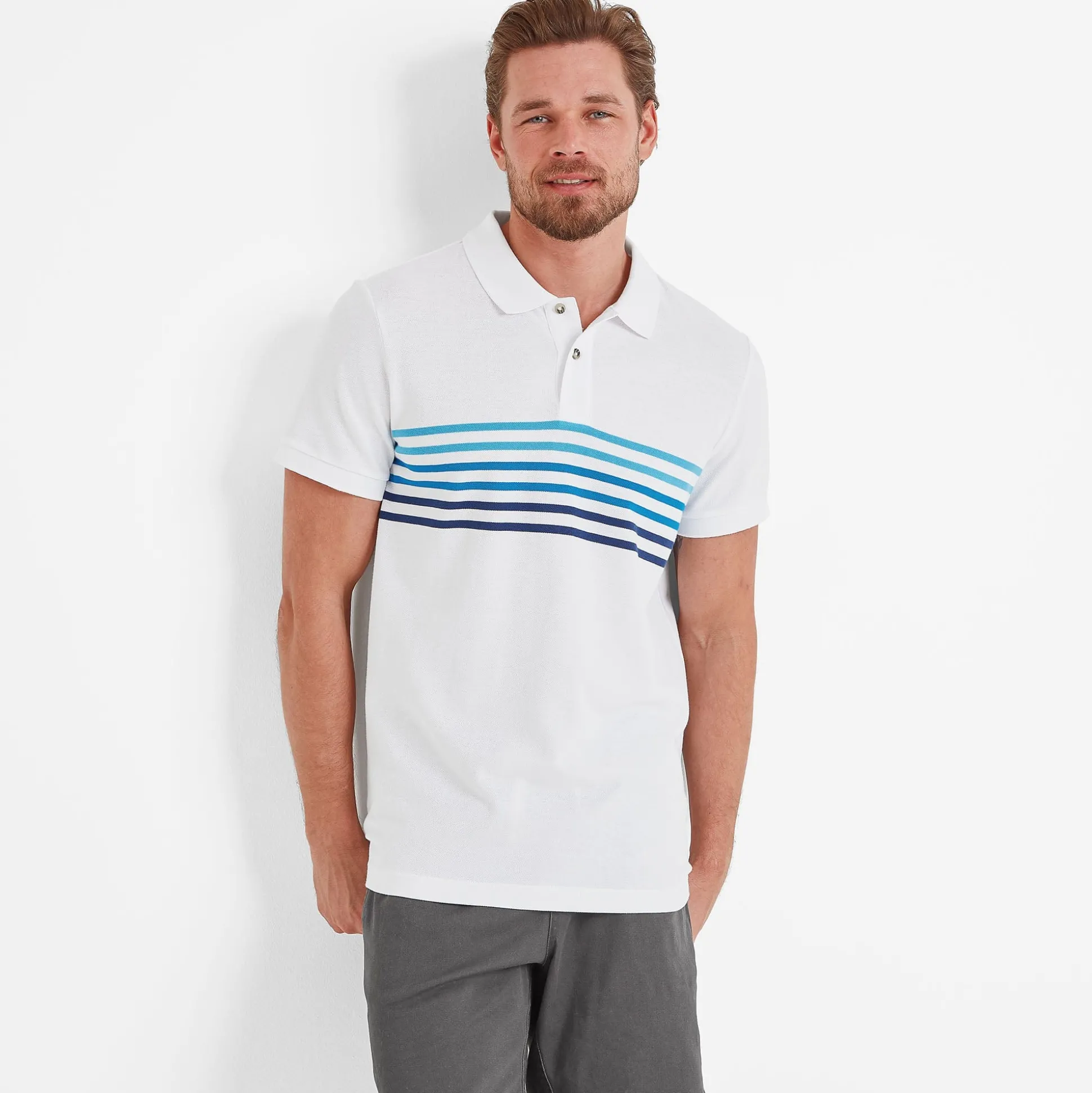 Bolton Mens Polo Shirt - Optic White