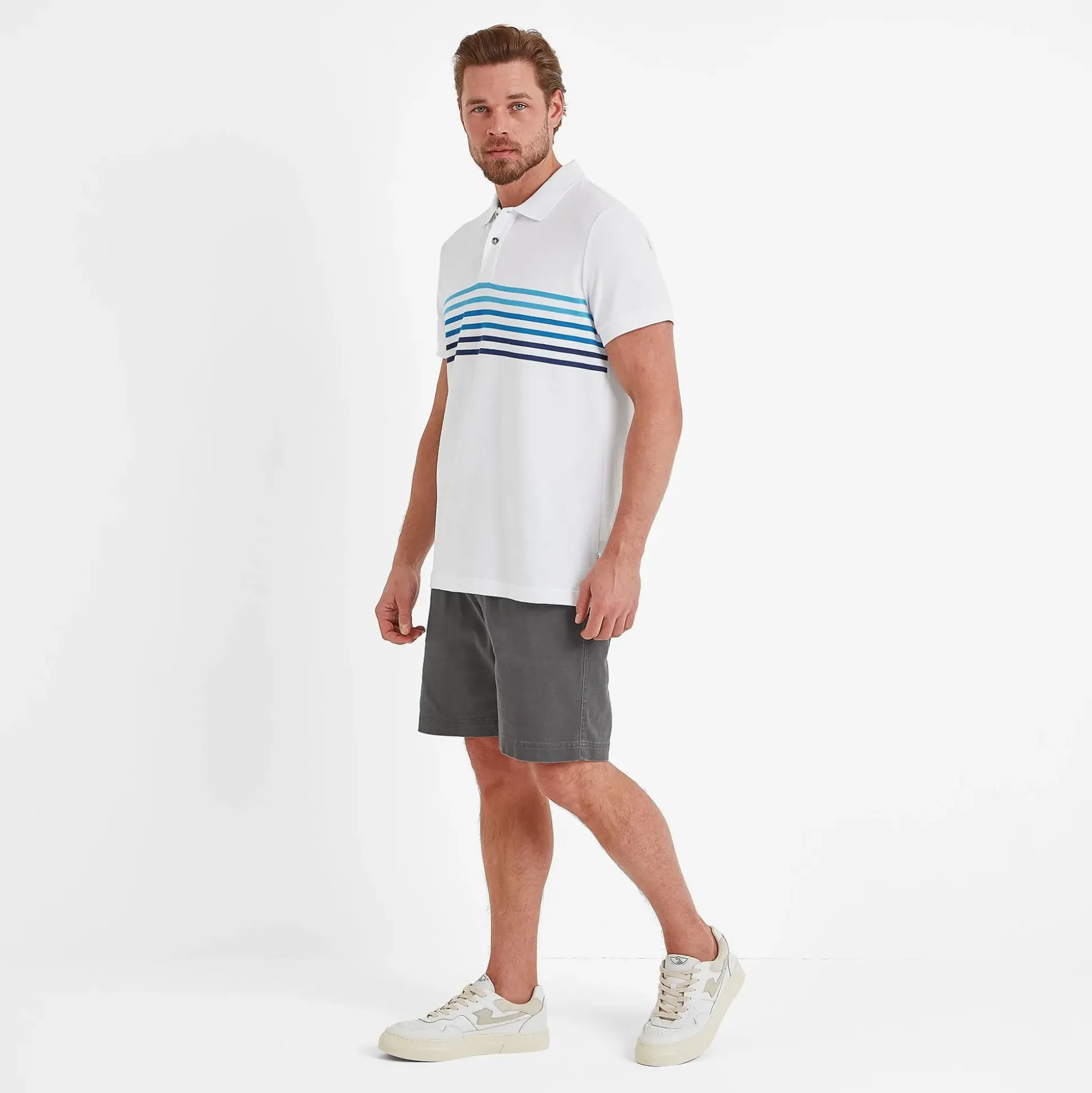 Bolton Mens Polo Shirt - Optic White