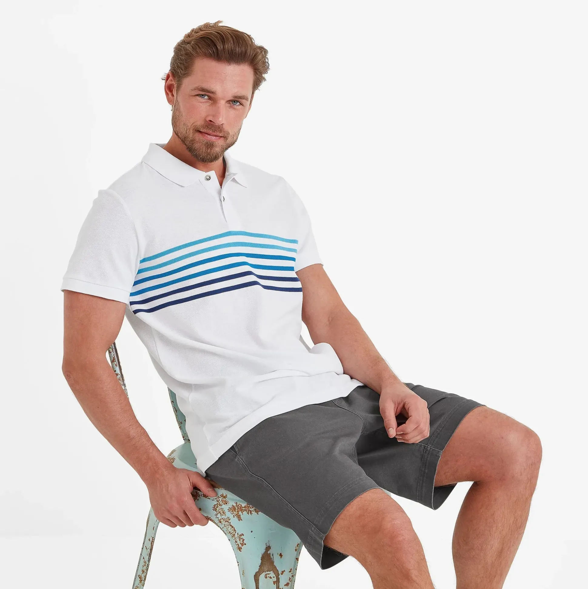 Bolton Mens Polo Shirt - Optic White