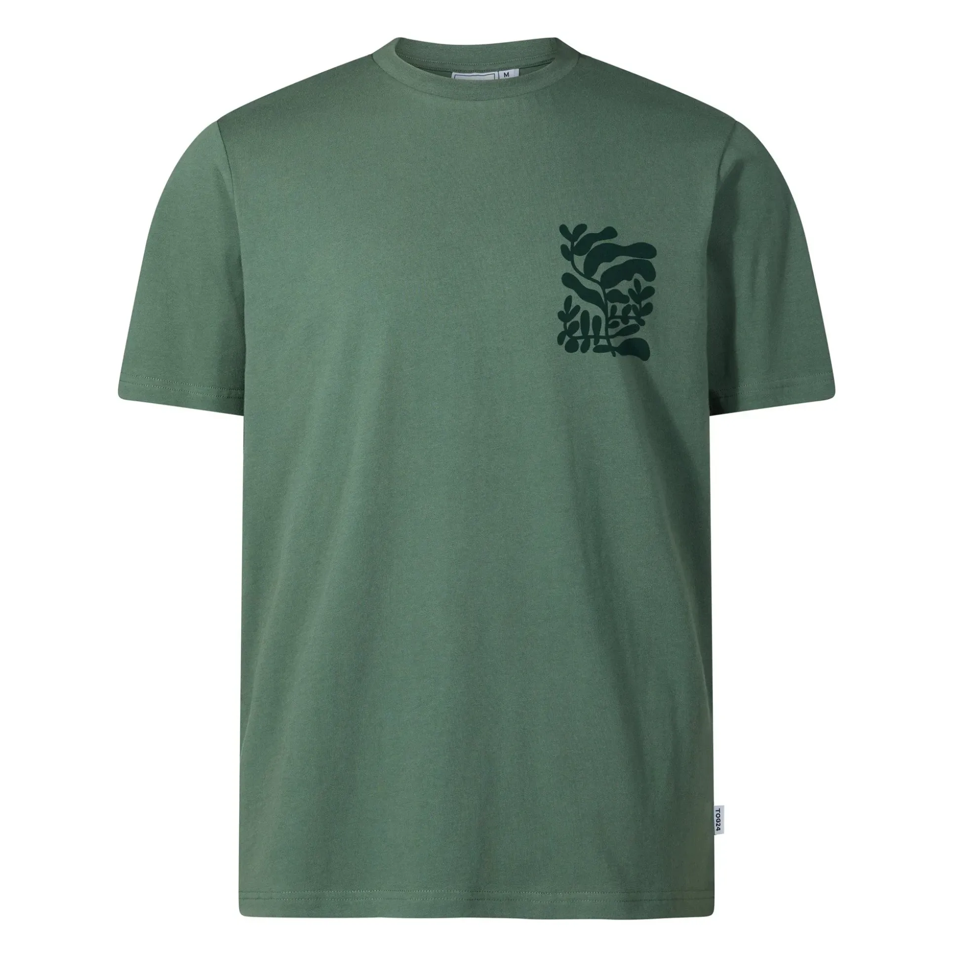 Botanical Mens Relaxed Fit Supersoft T-shirt - Light Forest