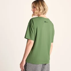 Botanical Womens Relaxed Fit Supersoft T-shirt - Dark Matcha