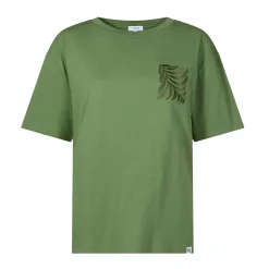 Botanical Womens Relaxed Fit Supersoft T-shirt - Dark Matcha