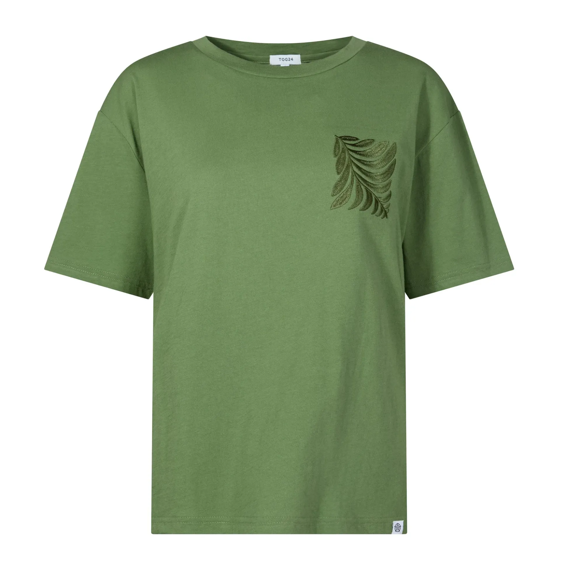 Botanical Womens Relaxed Fit Supersoft T-shirt - Dark Matcha