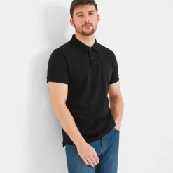 Bower Mens Polo Shirt - Black