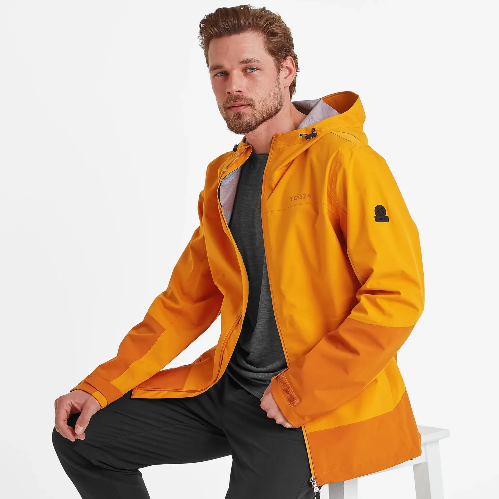 Bowston Mens Performance Waterproof Jacket - Tangerine