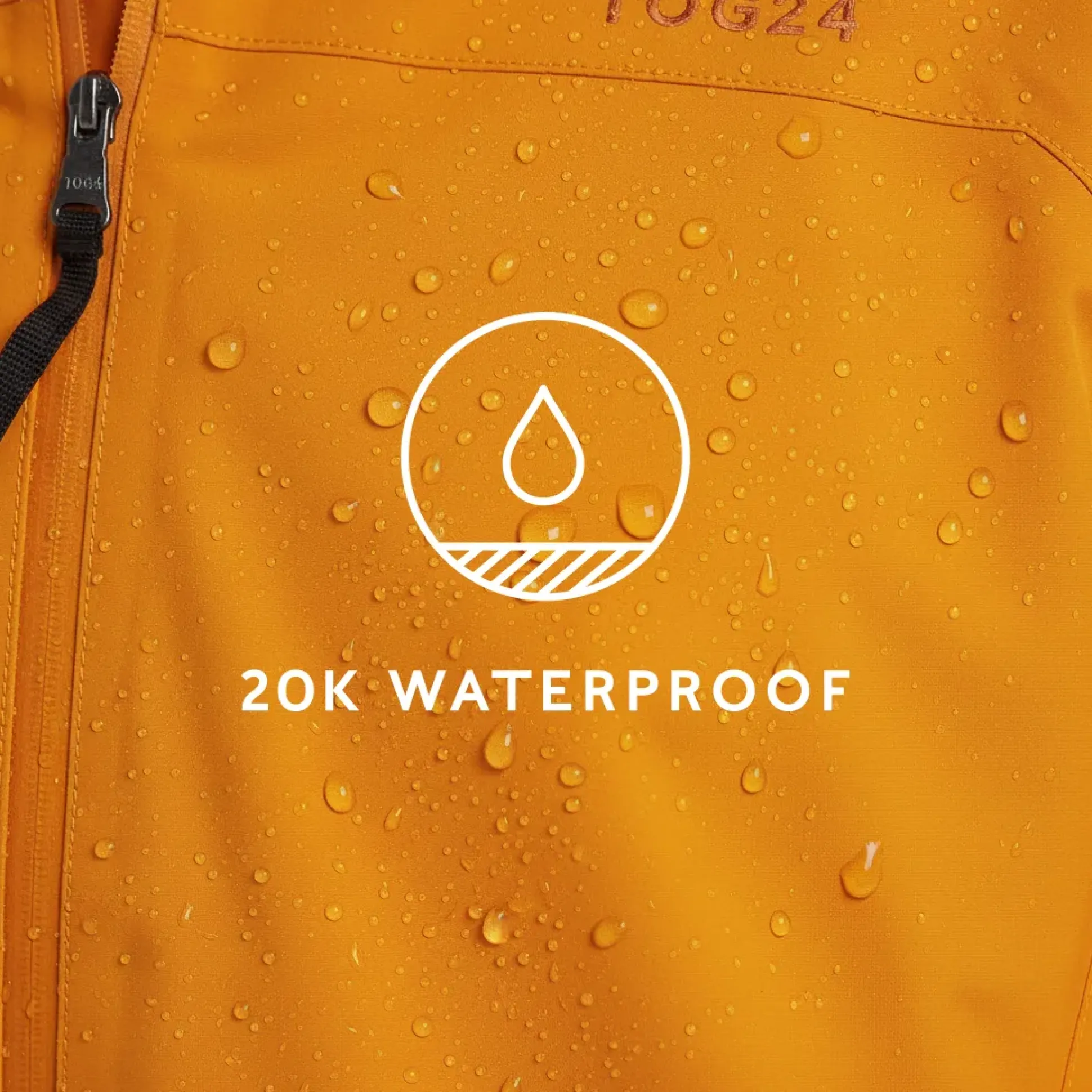 Bowston Mens Performance Waterproof Jacket - Tangerine