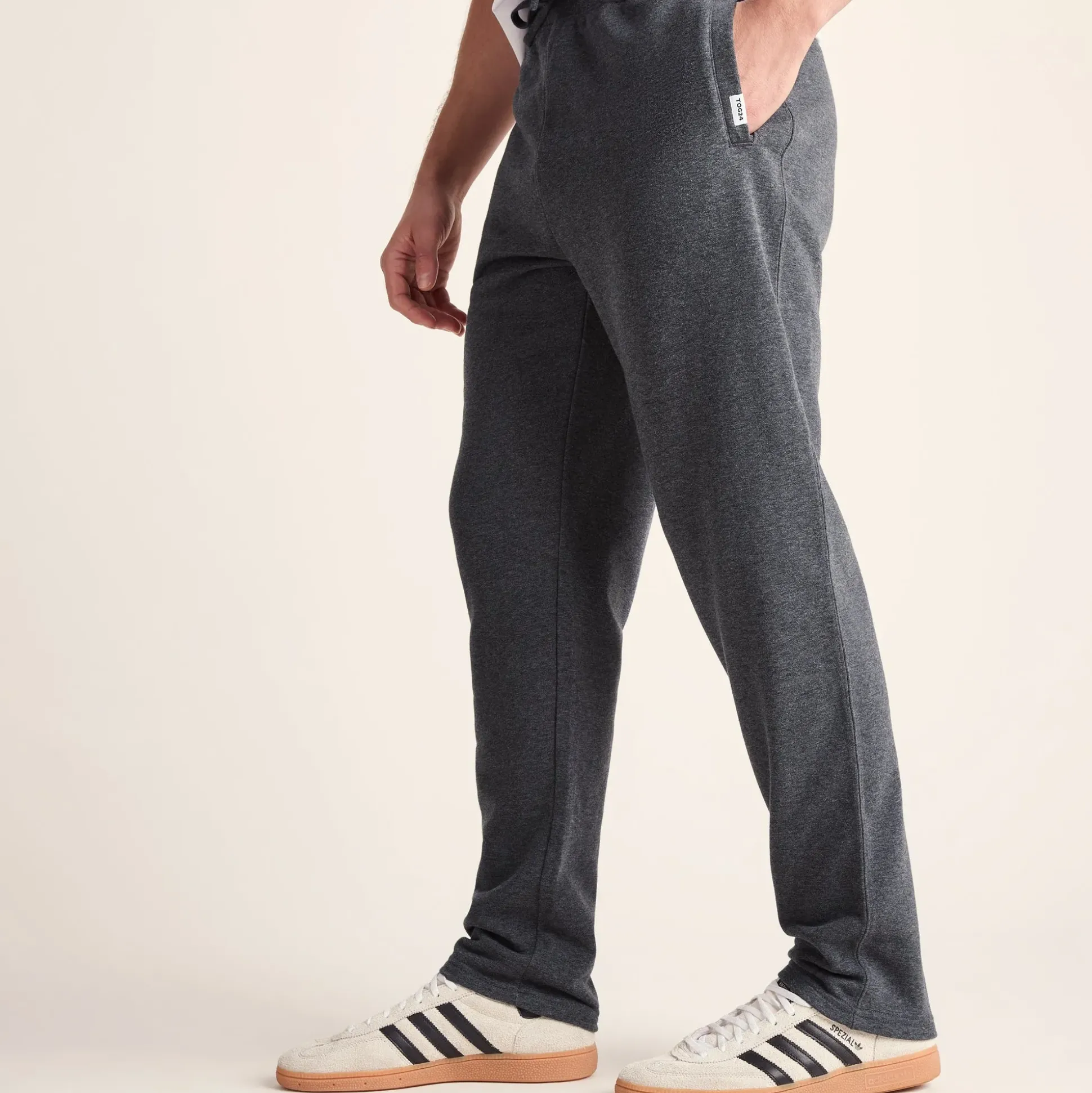Bradley Mens Sweat Pants - Dark Grey Marl