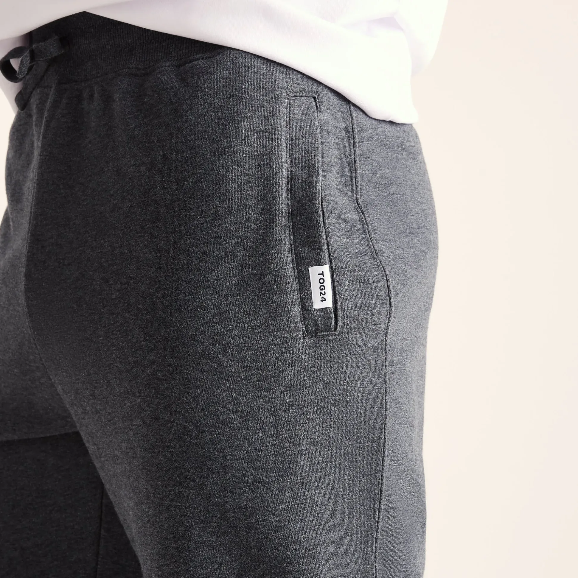 Bradley Mens Sweat Pants - Dark Grey Marl