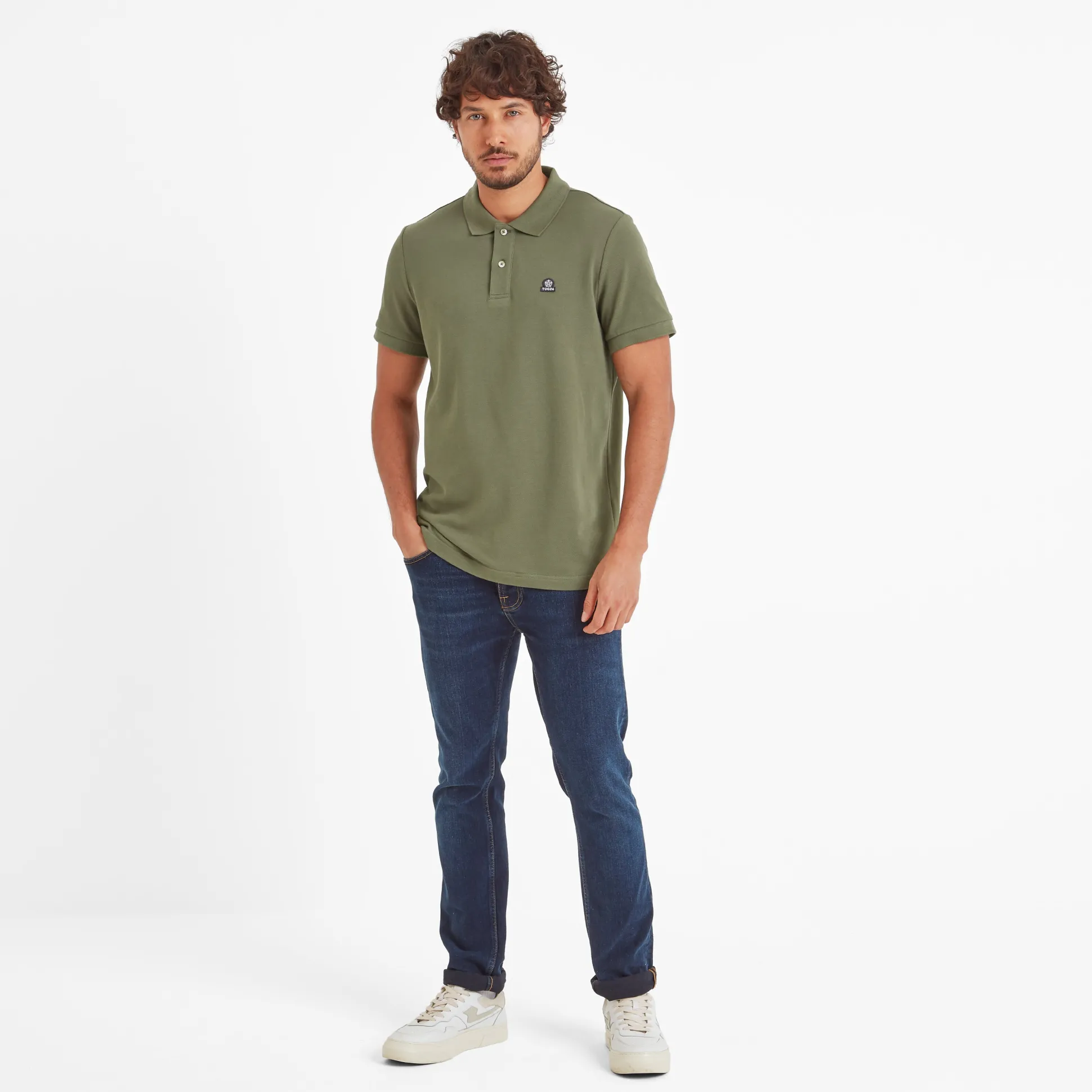 Braunton Mens 100% Cotton Pique Polo Shirt - Forage Green