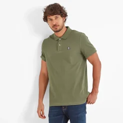 Braunton Mens 100% Cotton Pique Polo Shirt - Forage Green