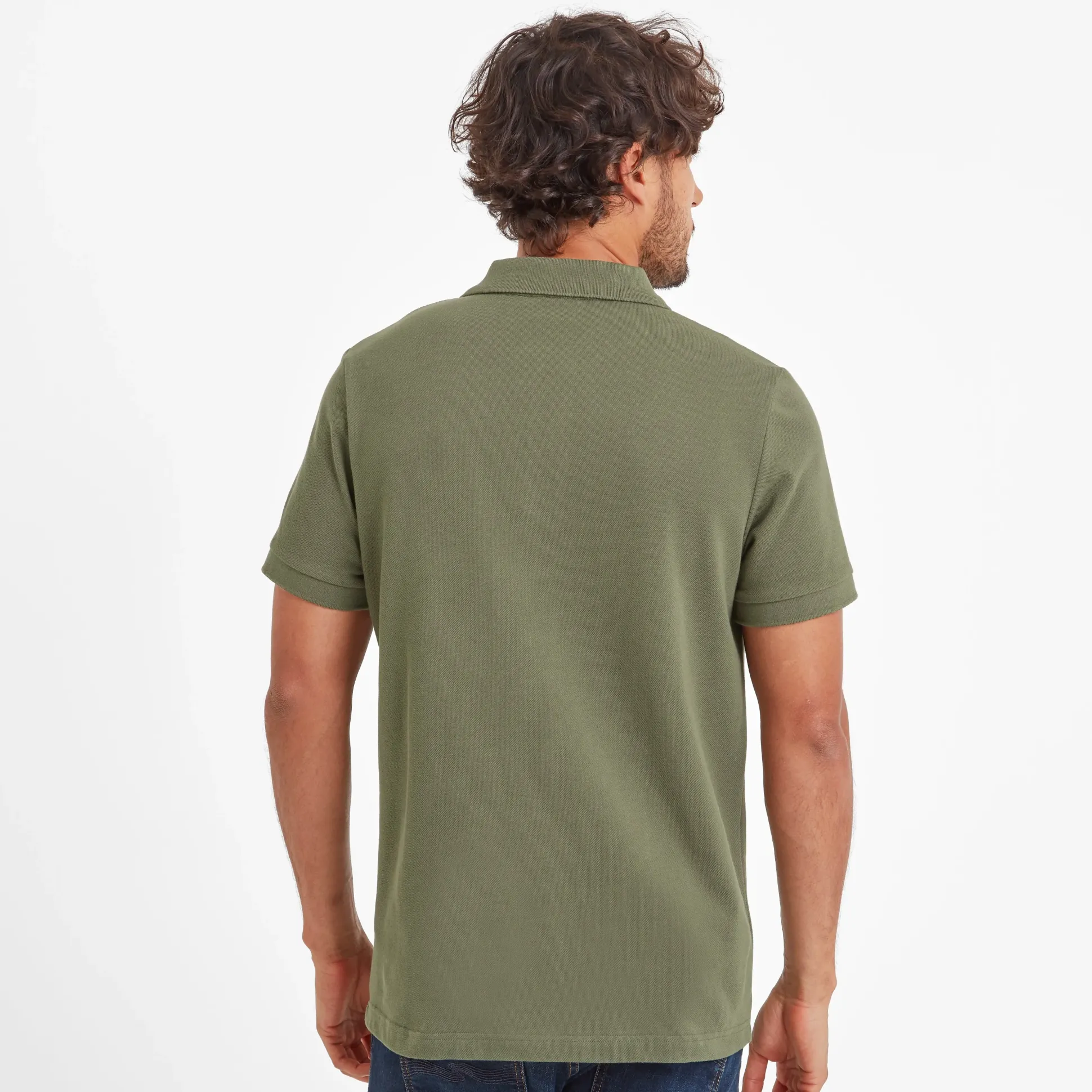 Braunton Mens 100% Cotton Pique Polo Shirt - Forage Green