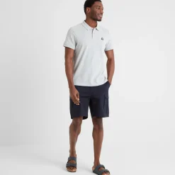 Braunton Mens 100% Cotton Pique Polo Shirt - Light Grey Marl