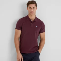 Braunton Mens 100% Cotton Pique Polo Shirt - Deep Port