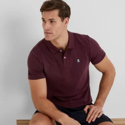 Braunton Mens 100% Cotton Pique Polo Shirt - Deep Port
