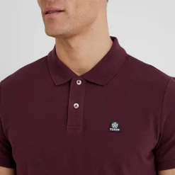 Braunton Mens 100% Cotton Pique Polo Shirt - Deep Port