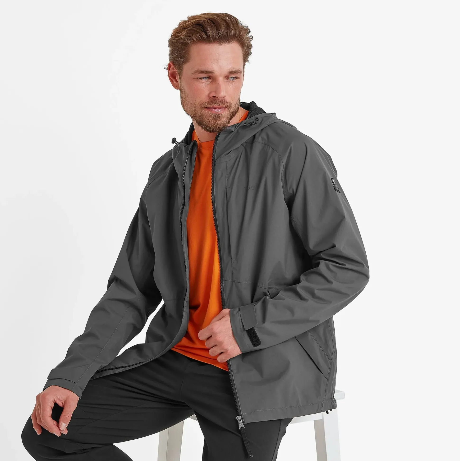 Brigsteer Mens Waterproof Jacket - Soot Grey