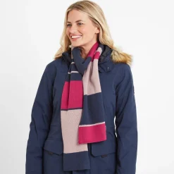 Brington Colour Blocked Scarf - Cerise