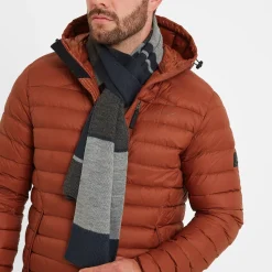 Brington Colour Blocked Scarf - Dark Indigo