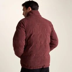 Buckley Mens Corduroy Padded Coat - Chestnut Brown