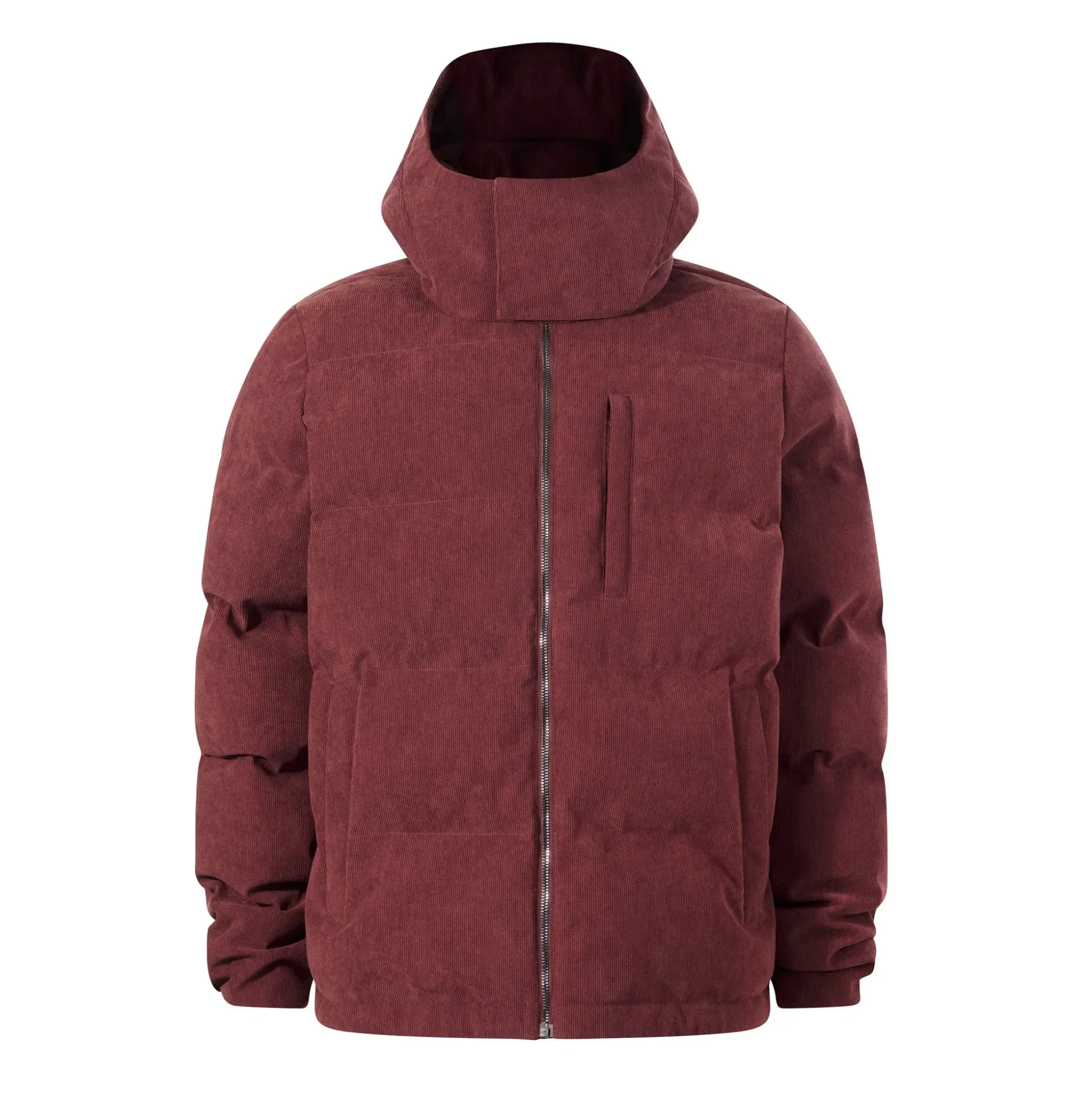 Buckley Mens Corduroy Padded Coat - Chestnut Brown