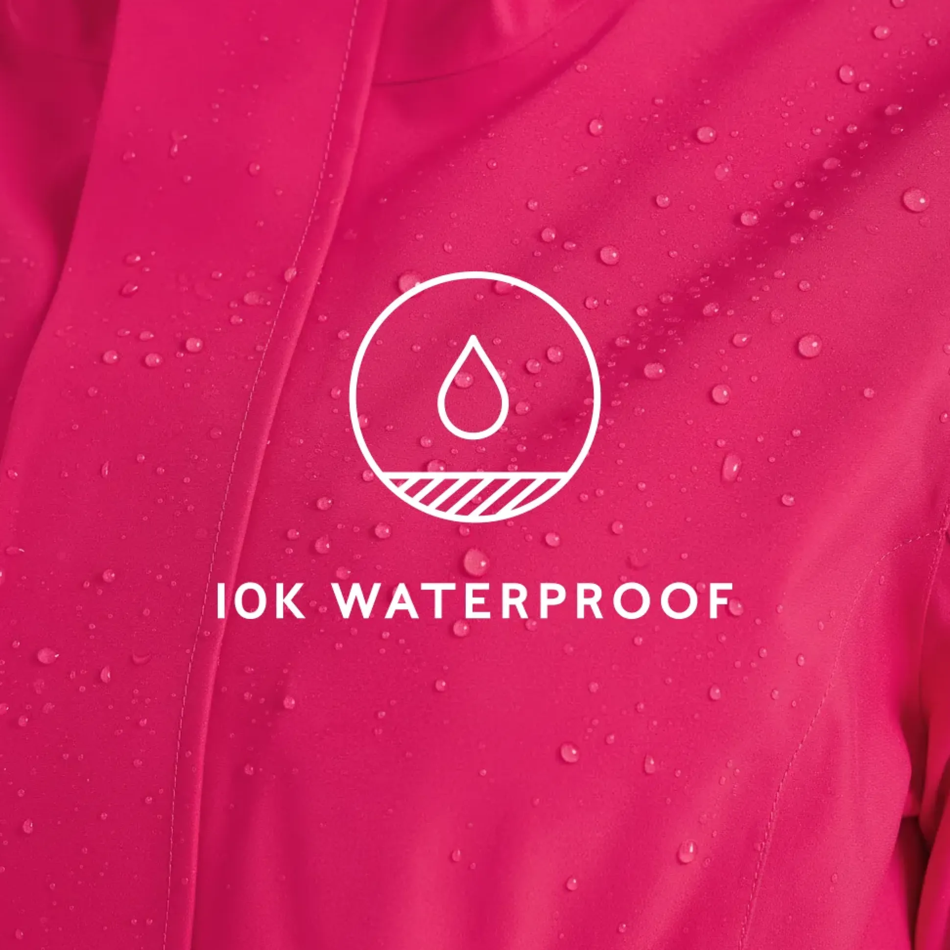 Burradon Womens Waterproof Jacket - Magenta Pink