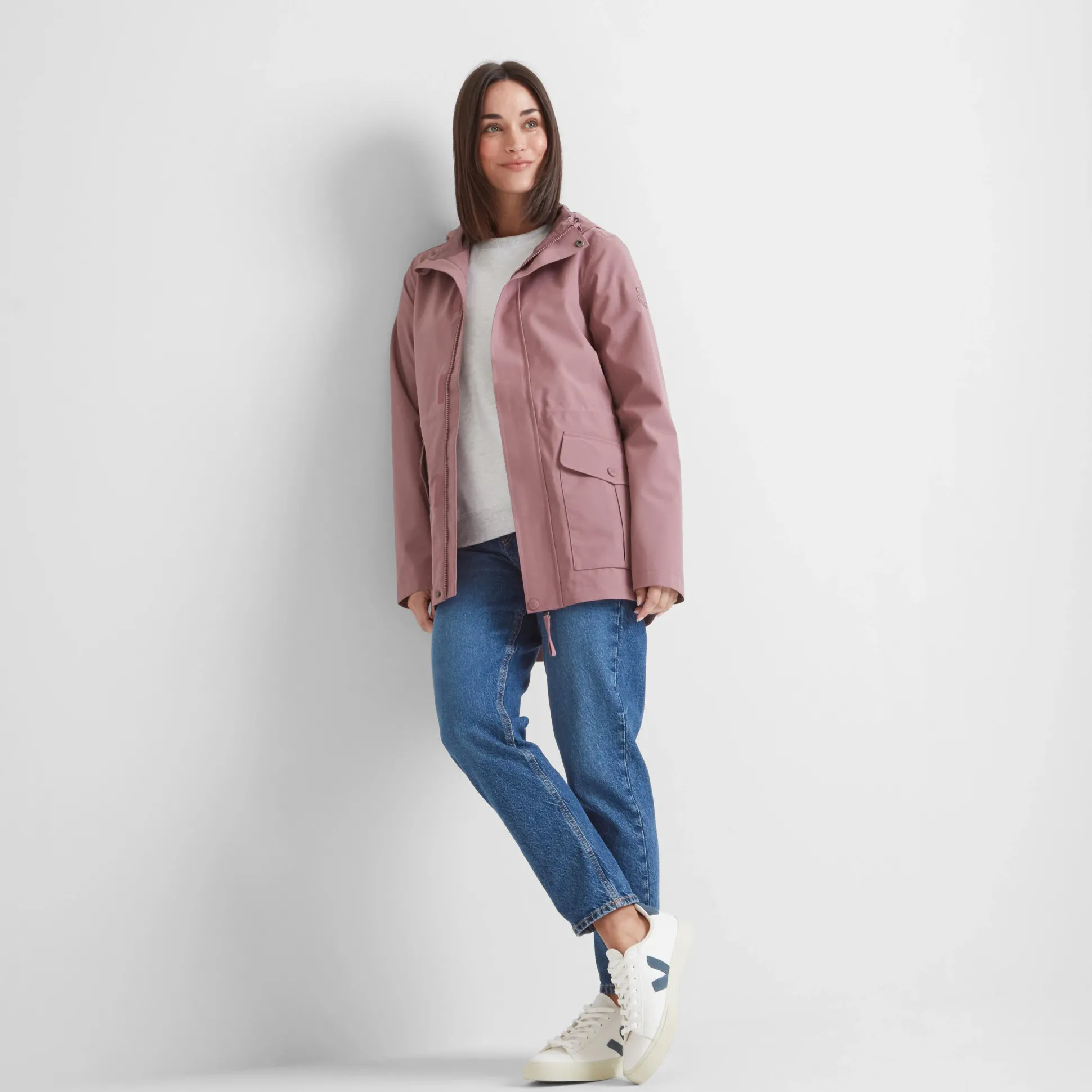 Burradon Womens Waterproof Jacket - Mauve