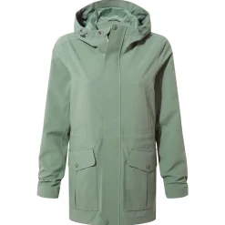 Burradon Womens Waterproof Jacket - Light Forest