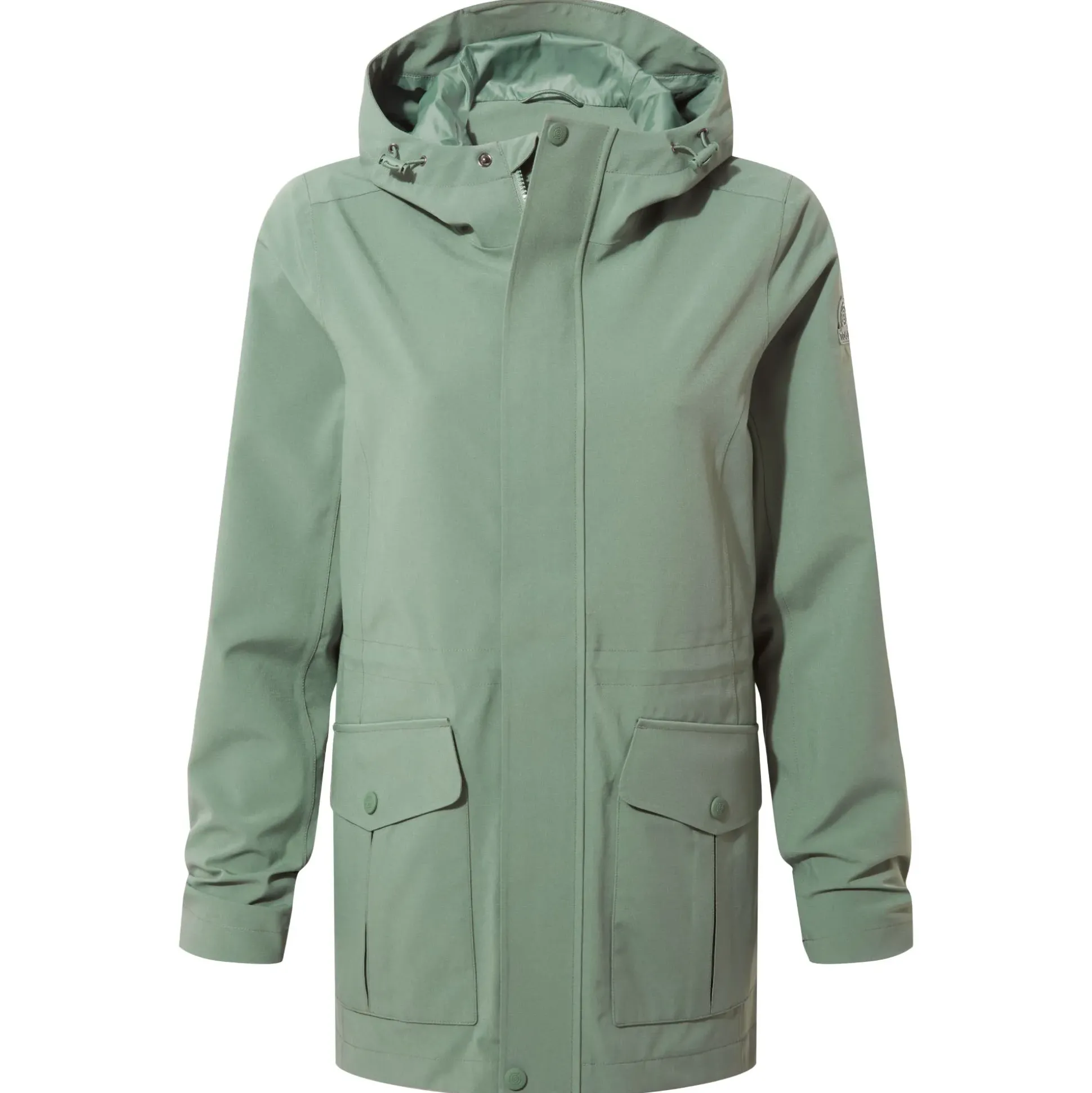 Burradon Womens Waterproof Jacket - Light Forest