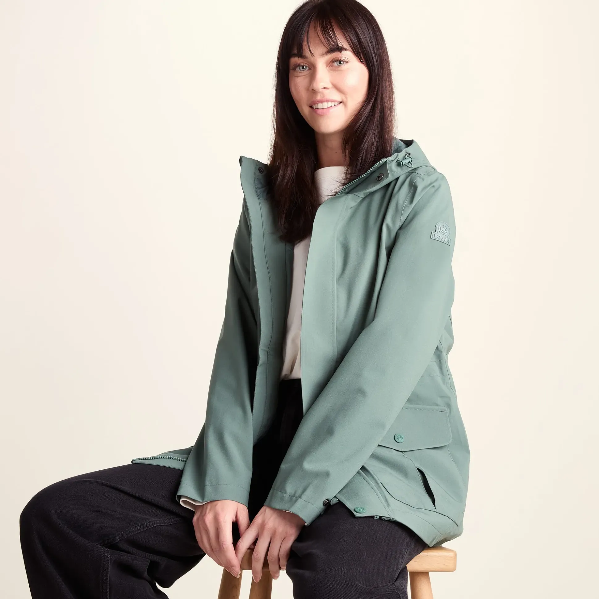 Burradon Womens Waterproof Jacket - Light Forest