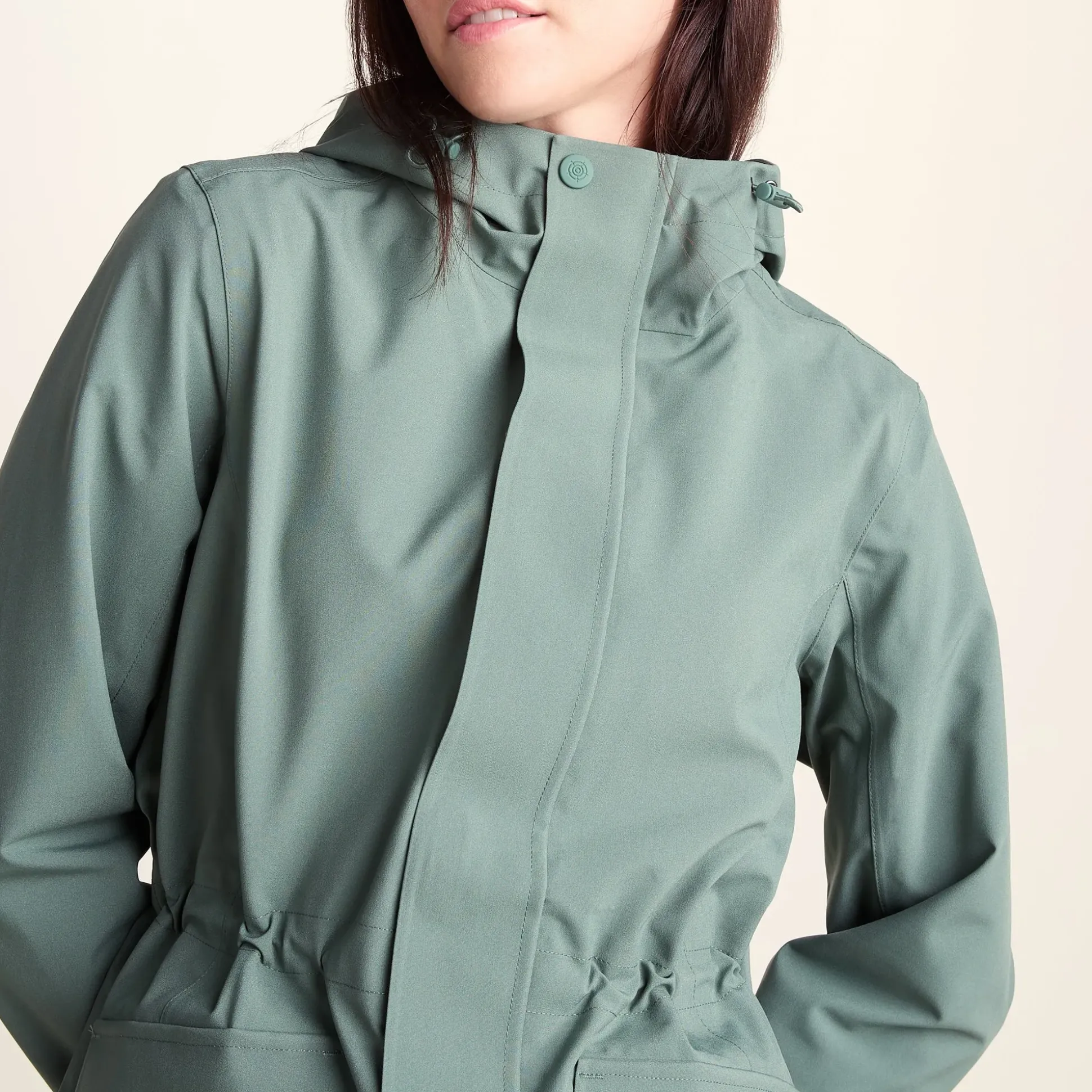 Burradon Womens Waterproof Jacket - Light Forest