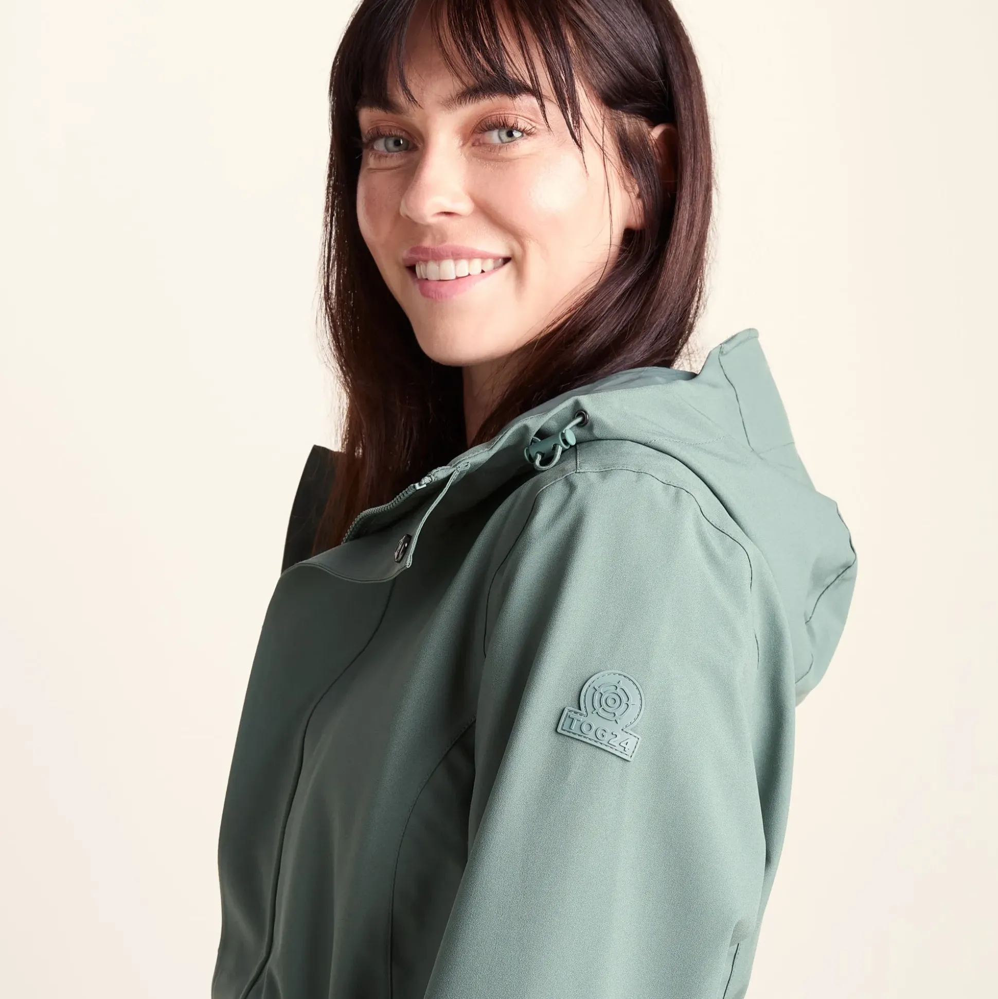 Burradon Womens Waterproof Jacket - Light Forest