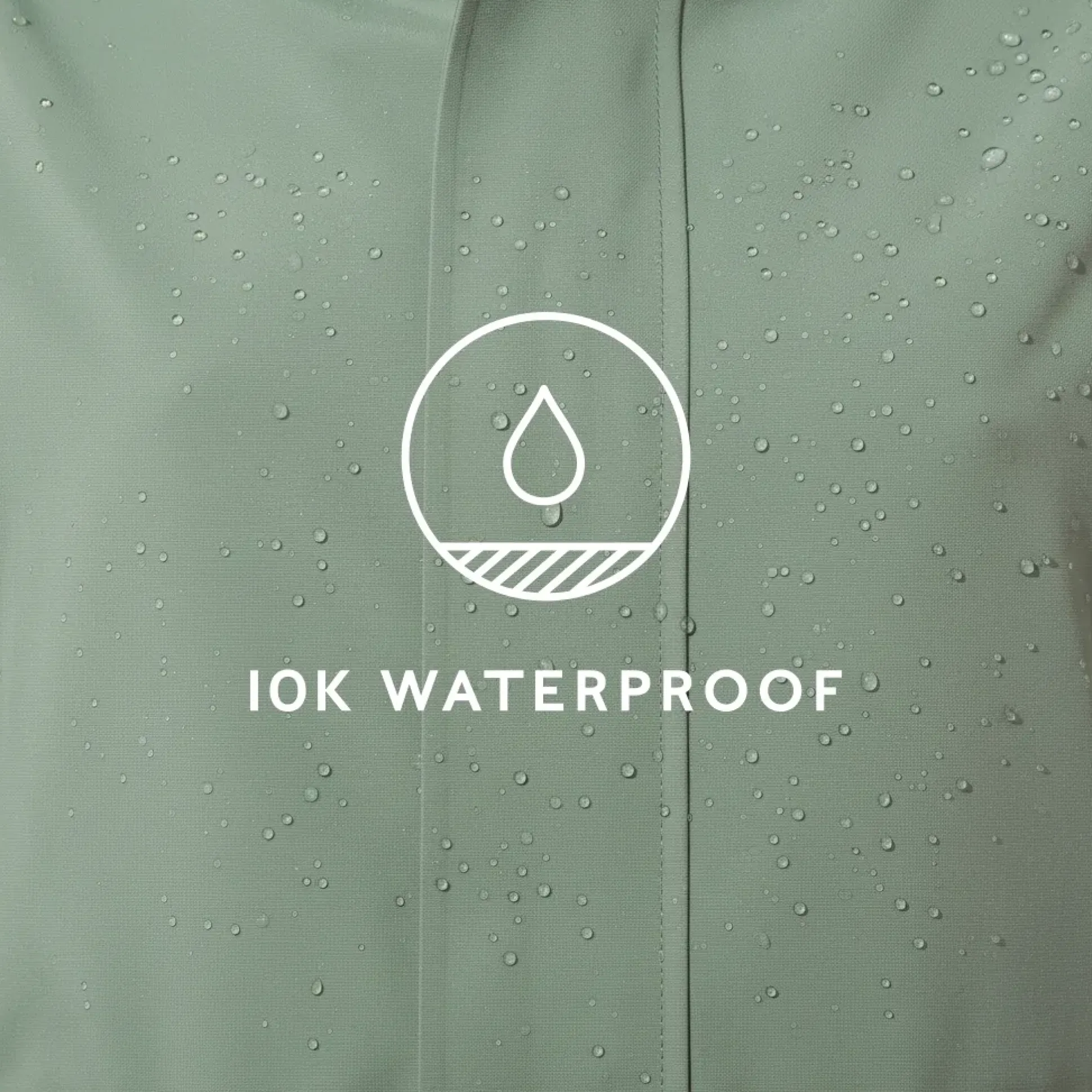 Burradon Womens Waterproof Jacket - Light Forest