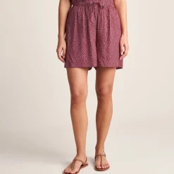 Callie Womens Shorts - Black Raspberry Wiggle Print