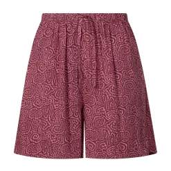 Callie Womens Shorts - Black Raspberry Wiggle Print