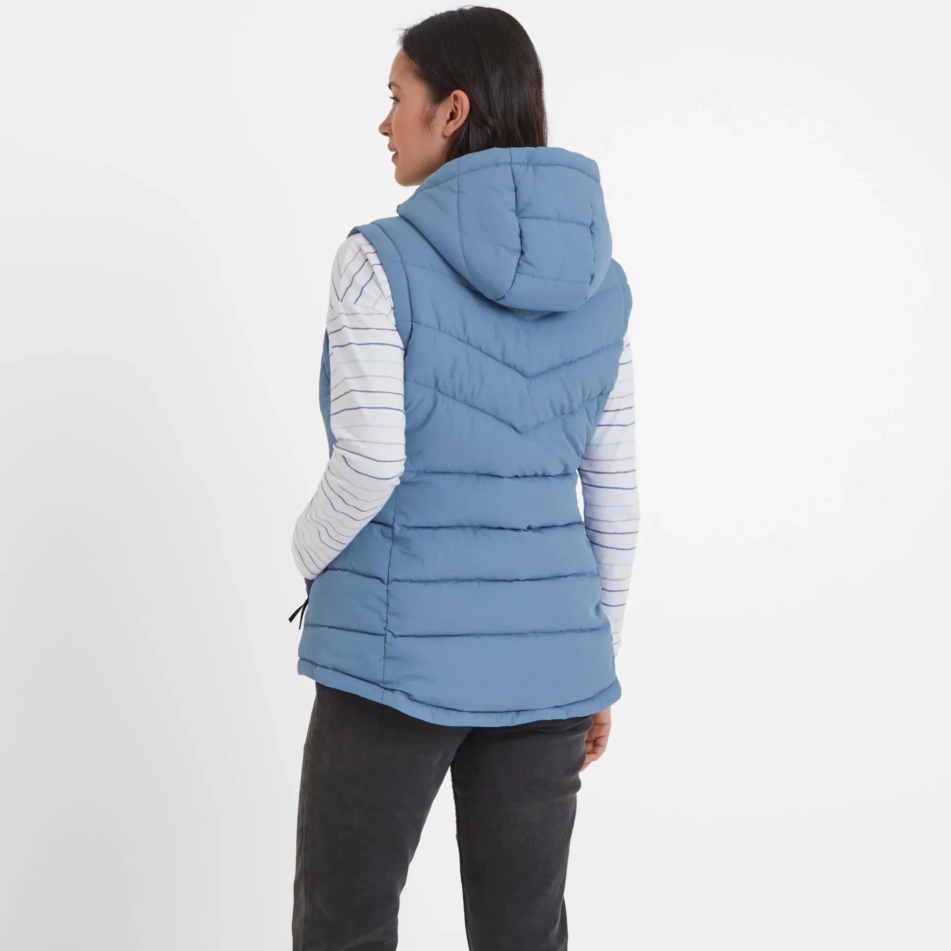 Calvo Womens Padded Gilet - Misty Blue