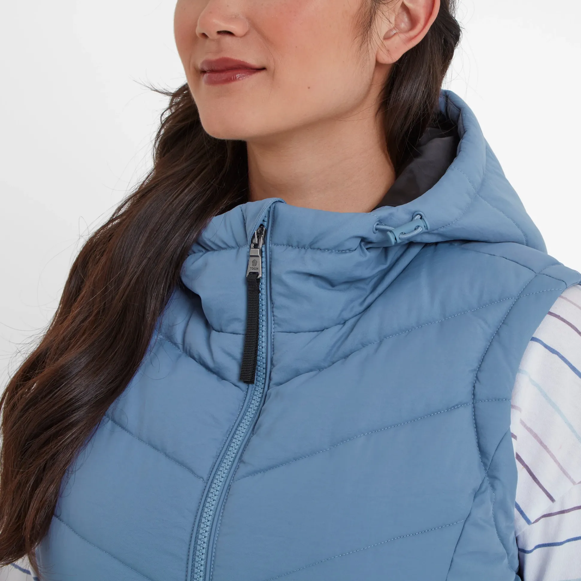 Calvo Womens Padded Gilet - Misty Blue