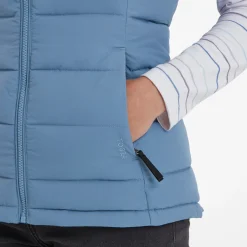 Calvo Womens Padded Gilet - Misty Blue
