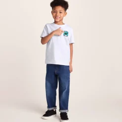 Cameroon Kids Shaun the Sheep T-Shirt - Optic White/Spearmint Green