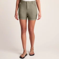 Canvey Womens Chino Shorts - Sage Green