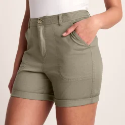 Canvey Womens Chino Shorts - Sage Green