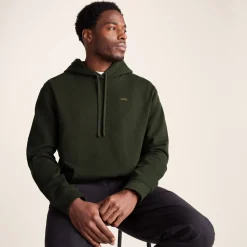 Carlton Mens Oversized Heavyweight 100% Cotton Hoody - Dark Olive Green